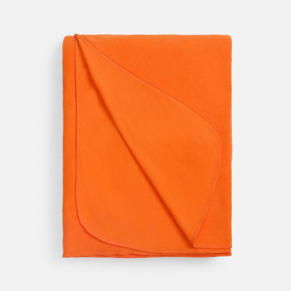 Флисовый плед Warm&Peace, оранжевый Флисовый плед Warm&Peace, оранжевый