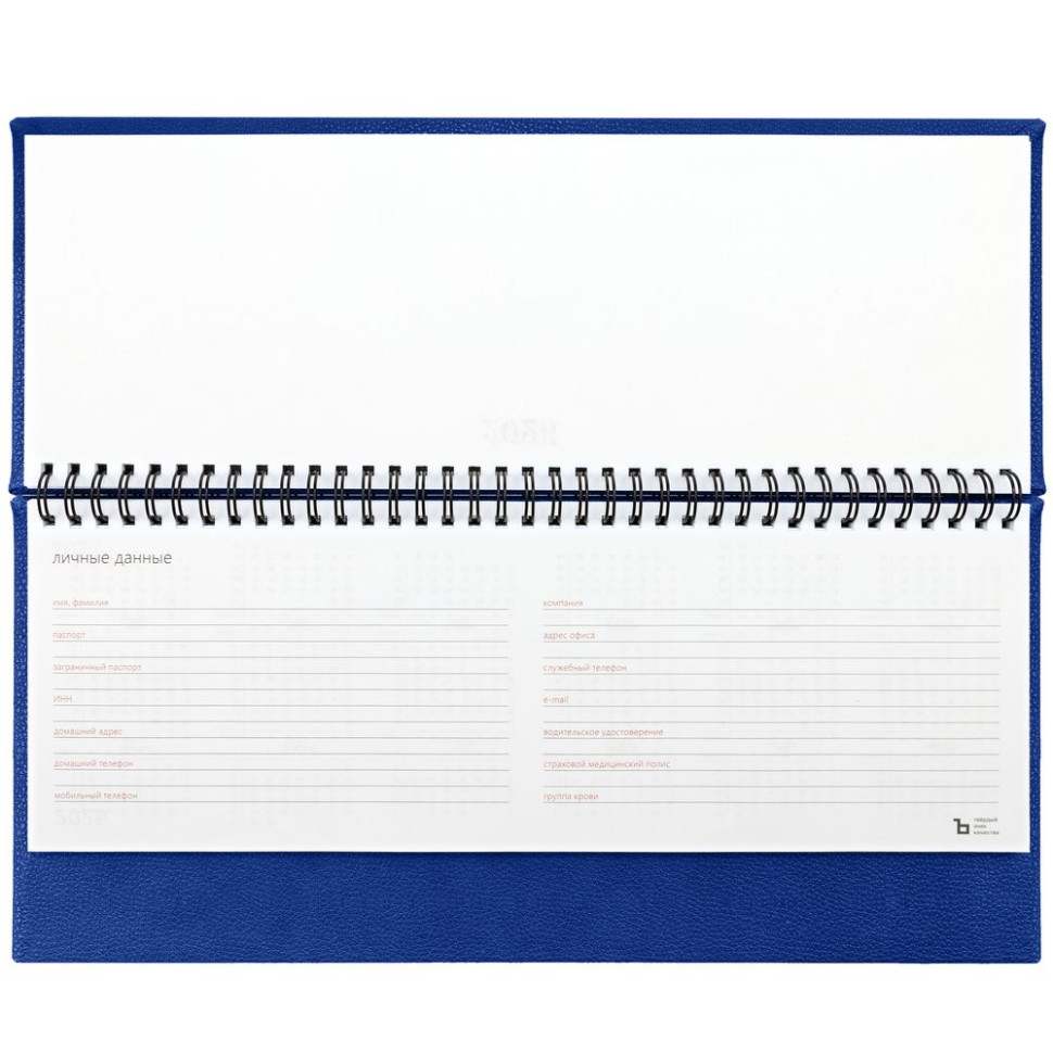 Планинг Sagrin, датированный, синий Планинг Sagrin, датированный, синий