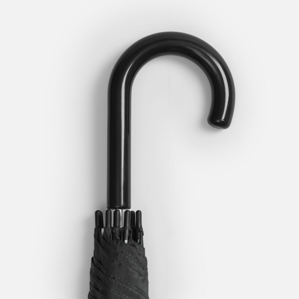 Зонт-трость Promo, черный Зонт-трость Promo, черный