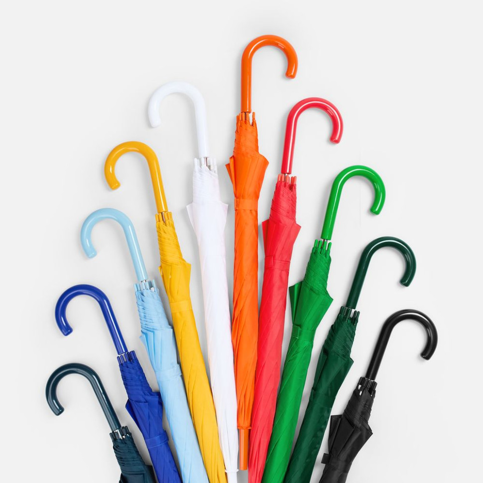 Зонт-трость Promo, черный Зонт-трость Promo, черный