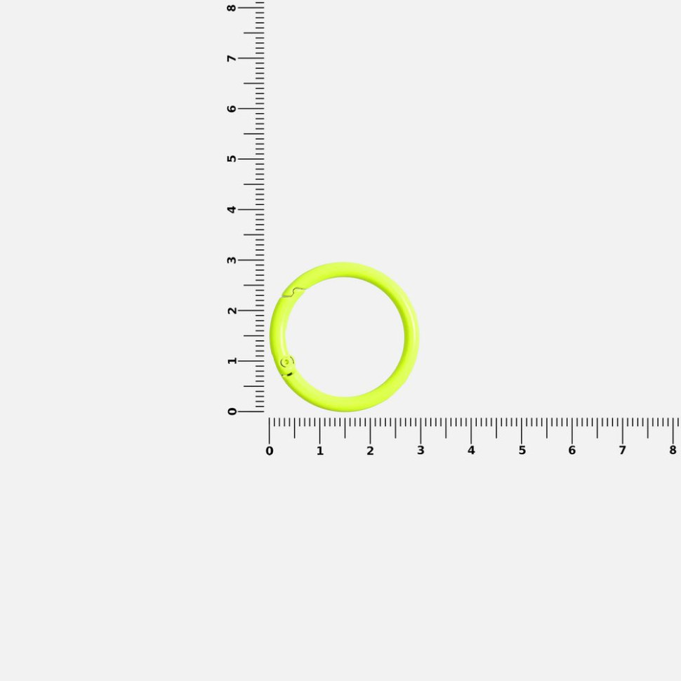 Карабин-кольцо Claus, L, желтый неон