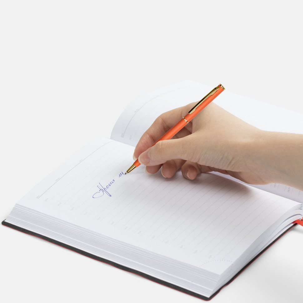 Ручка шариковая Hotel Gold, ver.2, матовая оранжевая Ручка шариковая Hotel Gold, ver.2, матовая оранжевая