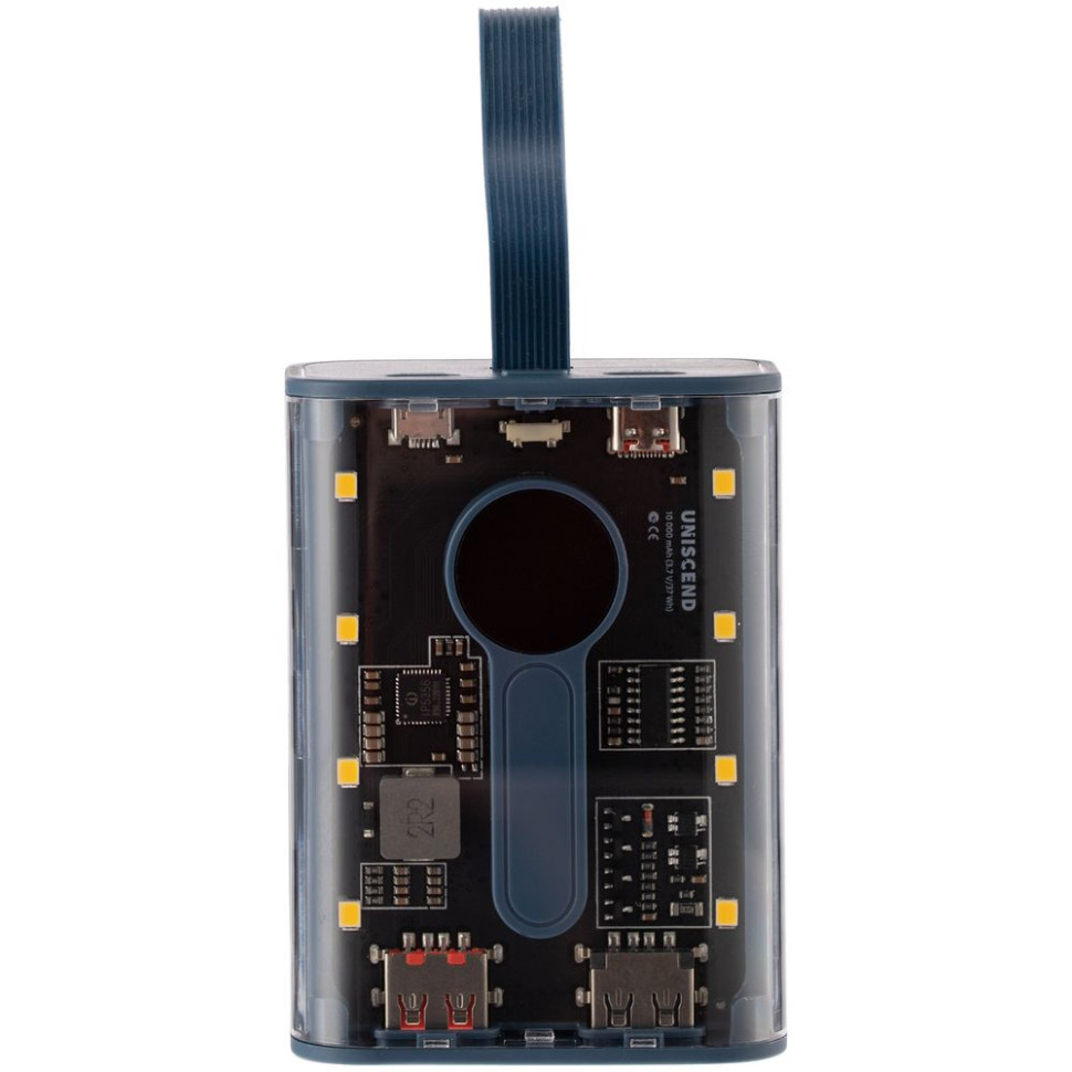 Аккумулятор с быстрой зарядкой Trellis Quick 10000 мАч, синий