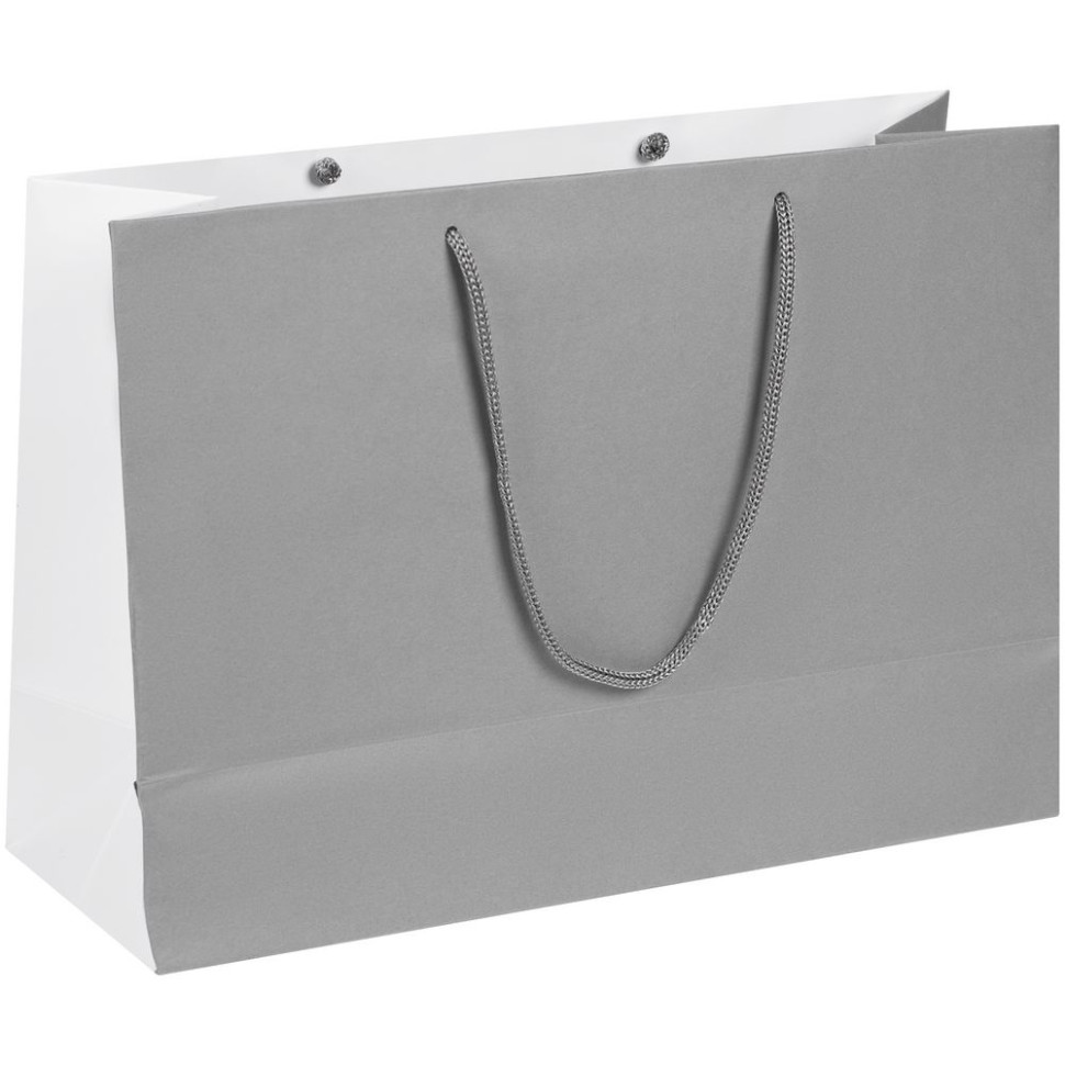 Пакет бумажный Bicolor, белый с серым Пакет бумажный Bicolor, белый с серым