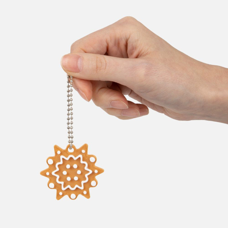 Мини-подвеска «Пряник», снежинка