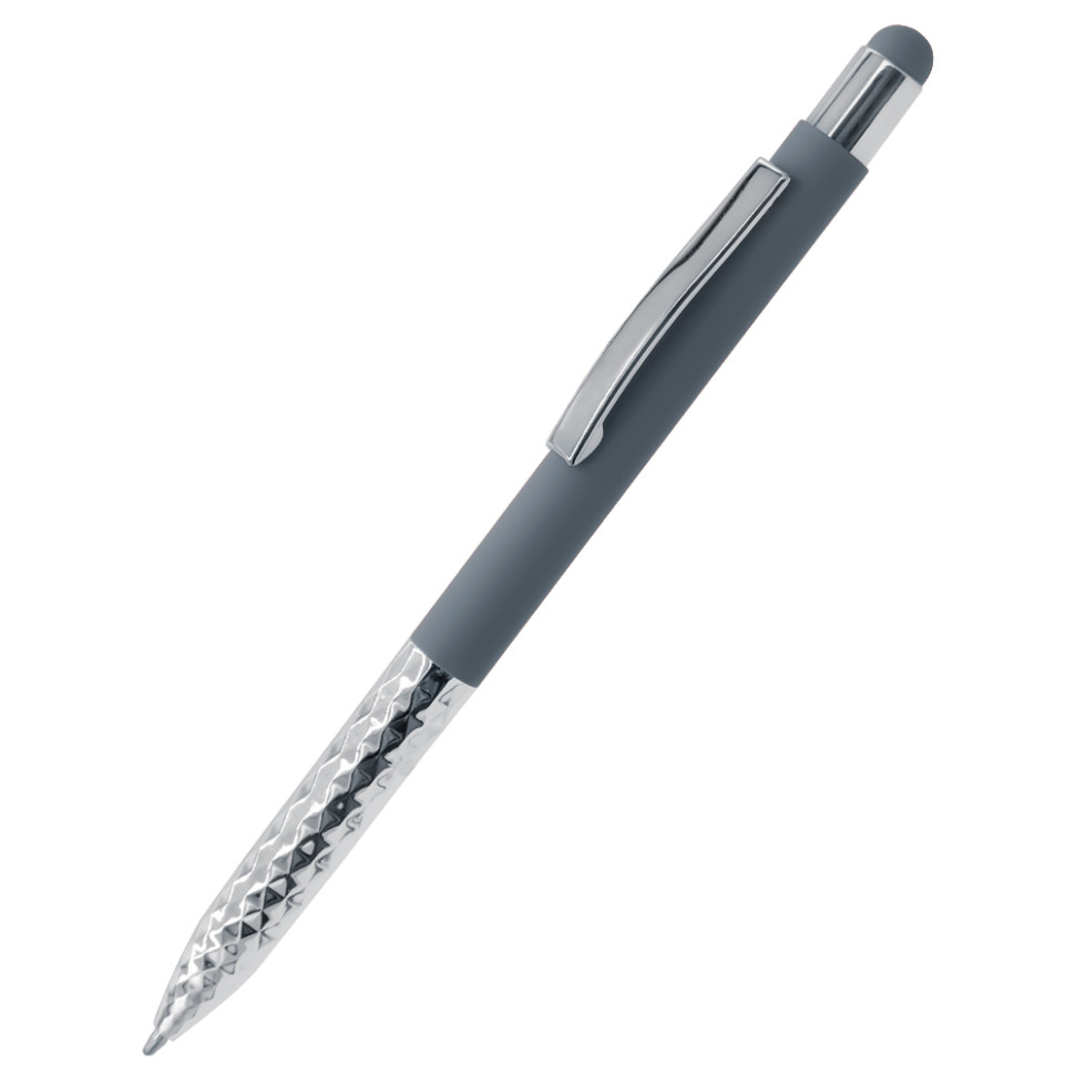 Ручка металлическая Party софт-тач, серая