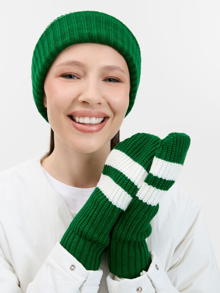 Варежки Winwear, зеленые (глубокий зеленый) Варежки Winwear, зеленые (глубокий зеленый)
