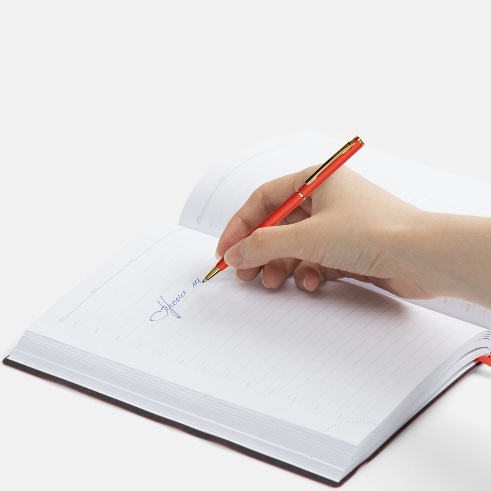 Ручка шариковая Hotel Gold, ver.2, матовая красная Ручка шариковая Hotel Gold, ver.2, матовая красная