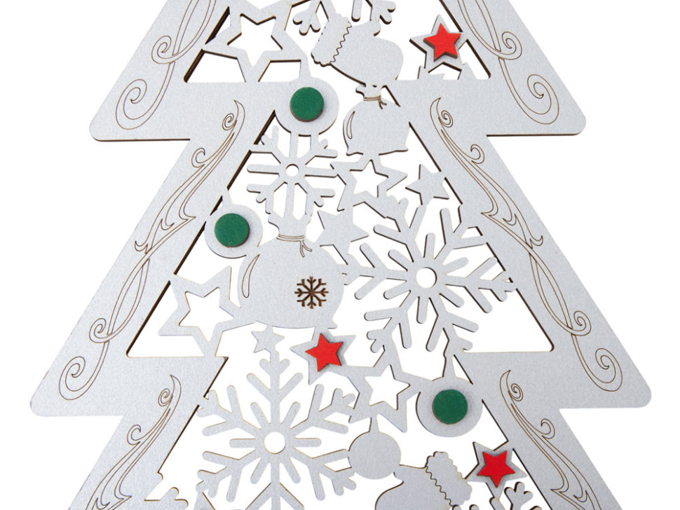 Шкатулка из фанеры в виде елки Firytale Шкатулка из фанеры в виде елки Firytale