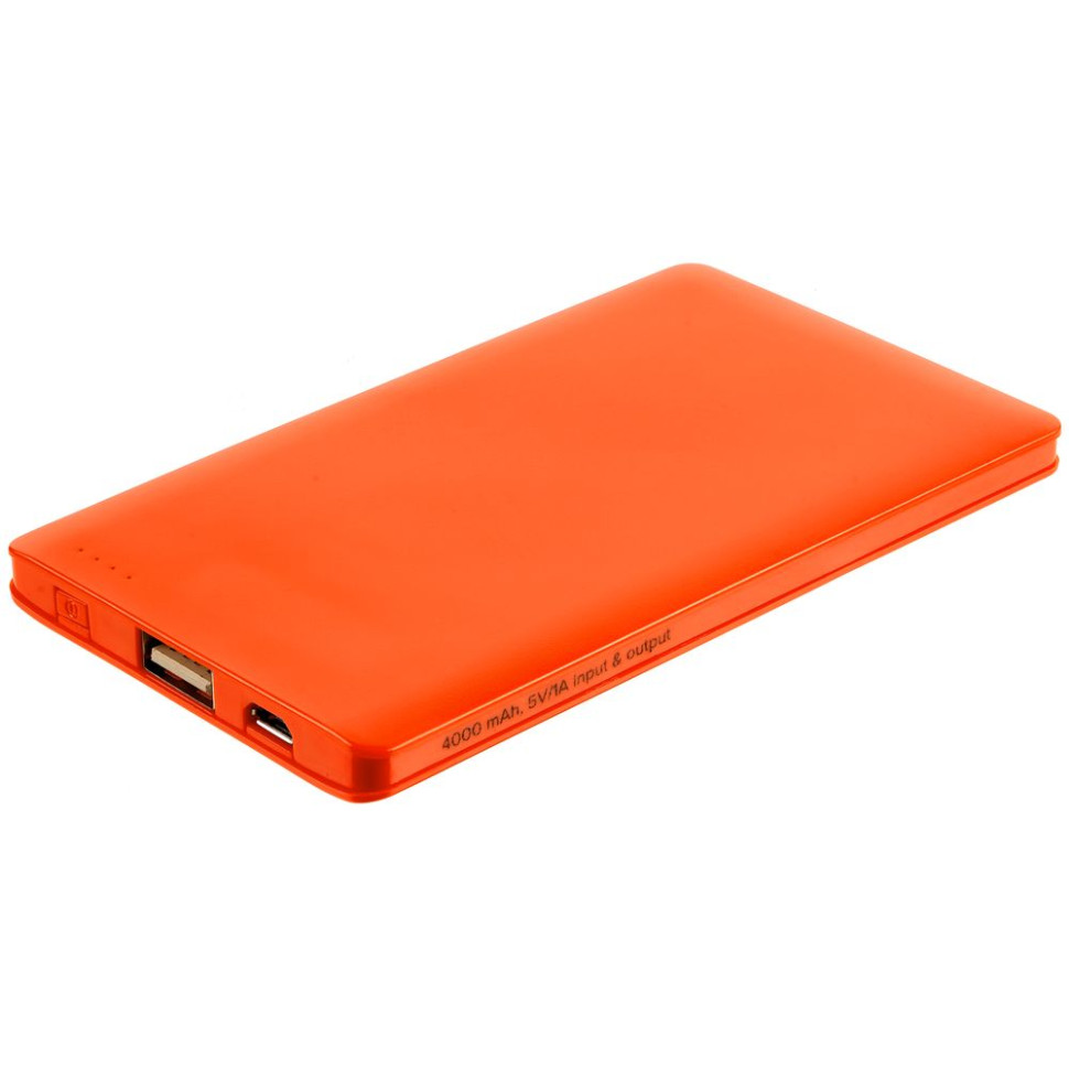 Внешний аккумулятор Easy Trick, 4000 мАч, оранжевый Внешний аккумулятор Easy Trick, 4000 мАч, оранжевый