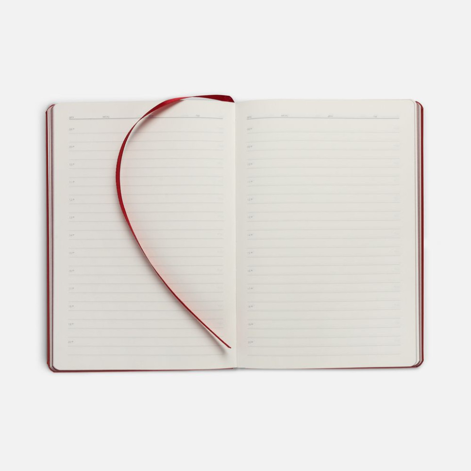 Ежедневник Shall, недатированный, красный