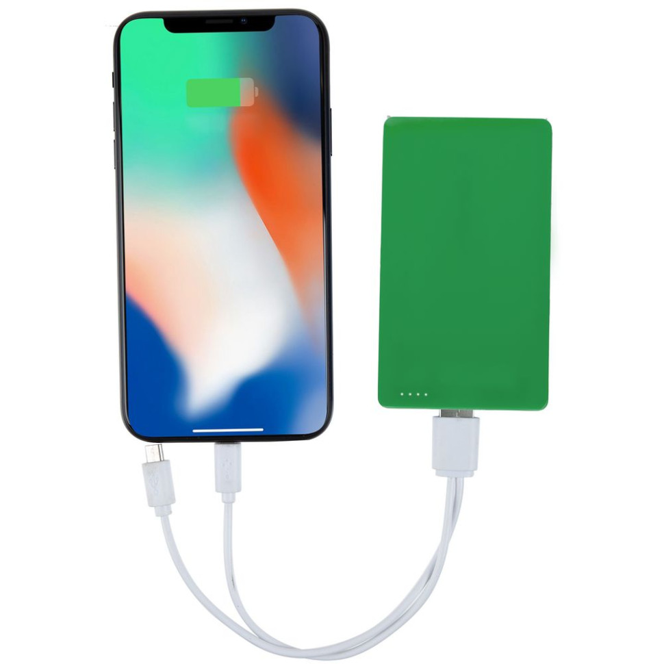 Внешний аккумулятор Easy Trick, 4000 мАч, зеленый Внешний аккумулятор Easy Trick, 4000 мАч, зеленый