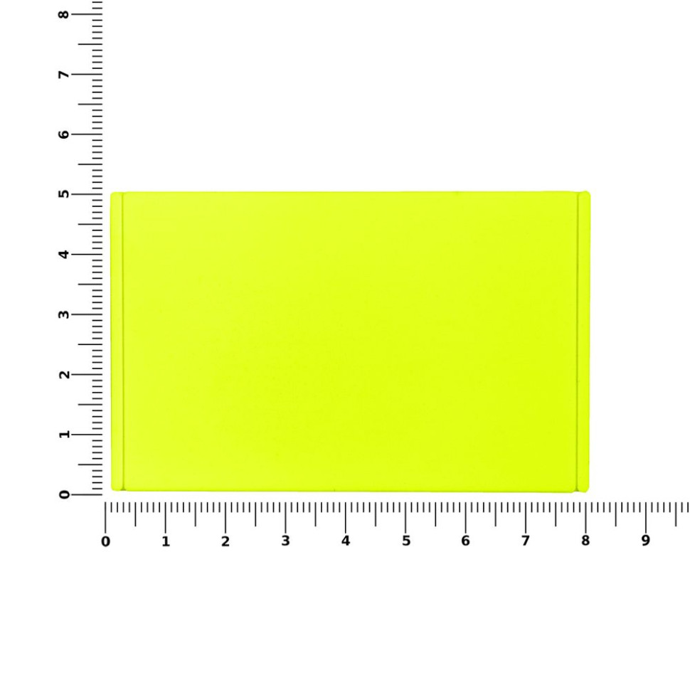 Лейбл из ПВХ Dzeta, ХL, желтый неон