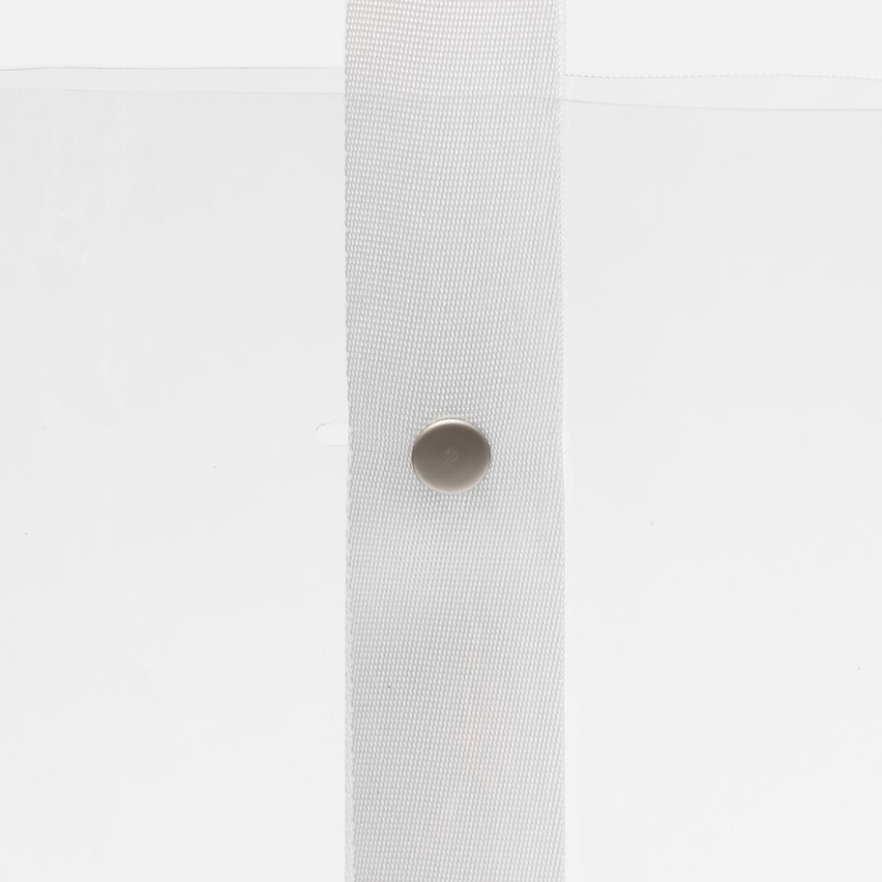 Шопер Clear Fest, ver.2, прозрачный с белыми ручками