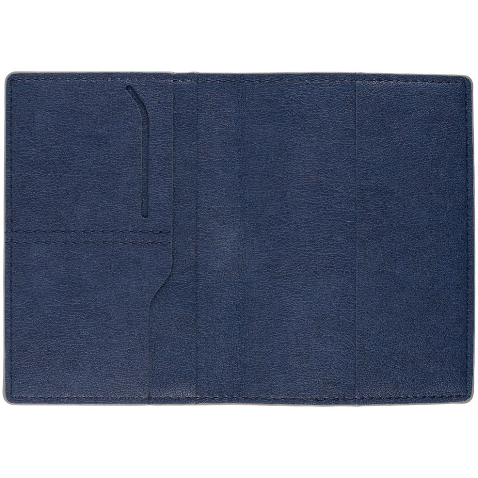 Обложка для паспорта Petrus, синяя Обложка для паспорта Petrus, синяя