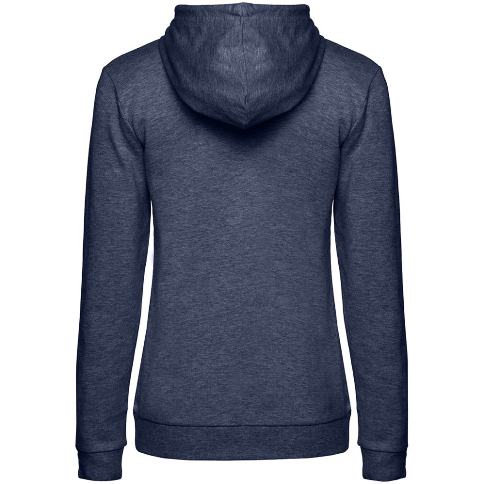 Толстовка с капюшоном женская Hoodie, синий меланж Толстовка с капюшоном женская Hoodie, синий меланж