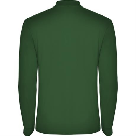 Футболка поло ESTRELLA L/S мужская, БУТЫЛОЧНЫЙ ЗЕЛЕНЫЙ