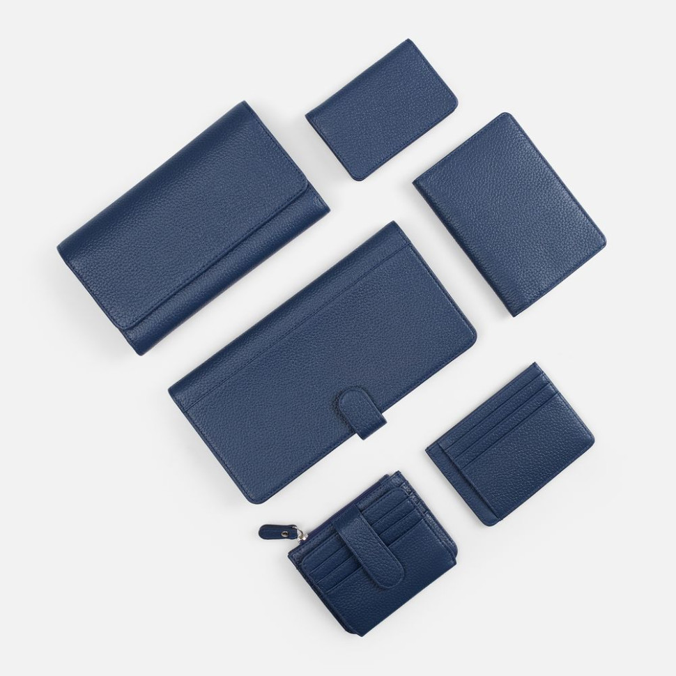 Картхолдер на молнии Unison, синий