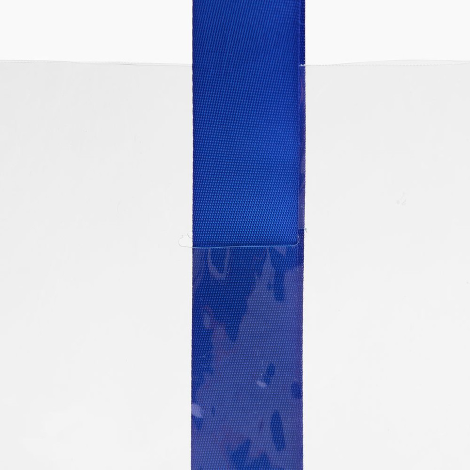 Шопер Clear Fest, ver.2, прозрачный с синими ручками