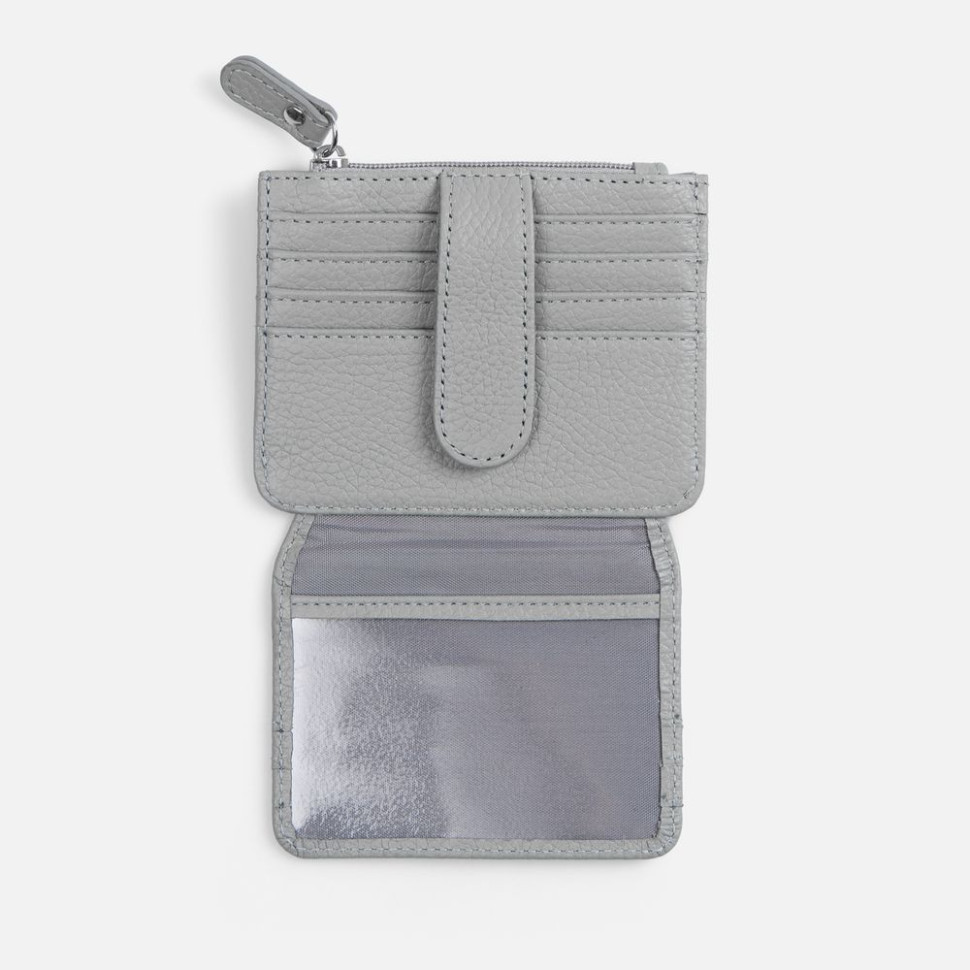 Картхолдер на молнии Unison, серый