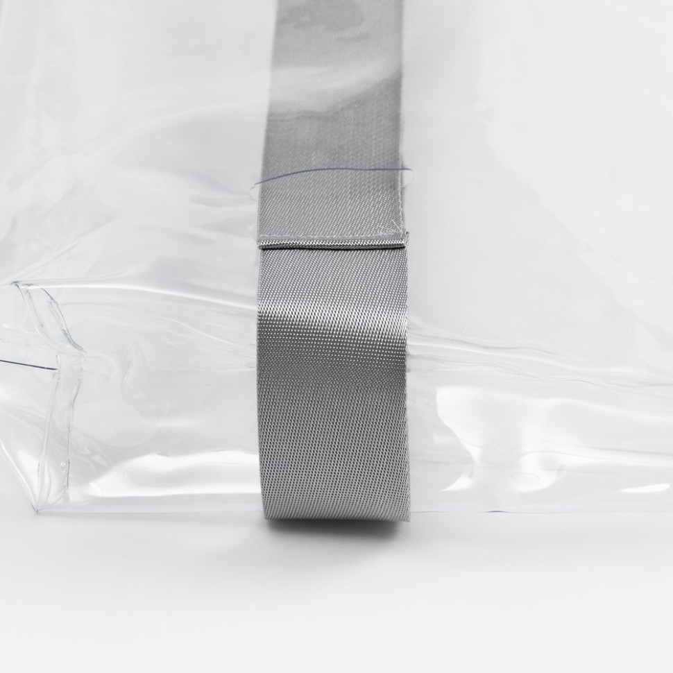 Шопер Clear Fest, ver.2, прозрачный с серыми ручками