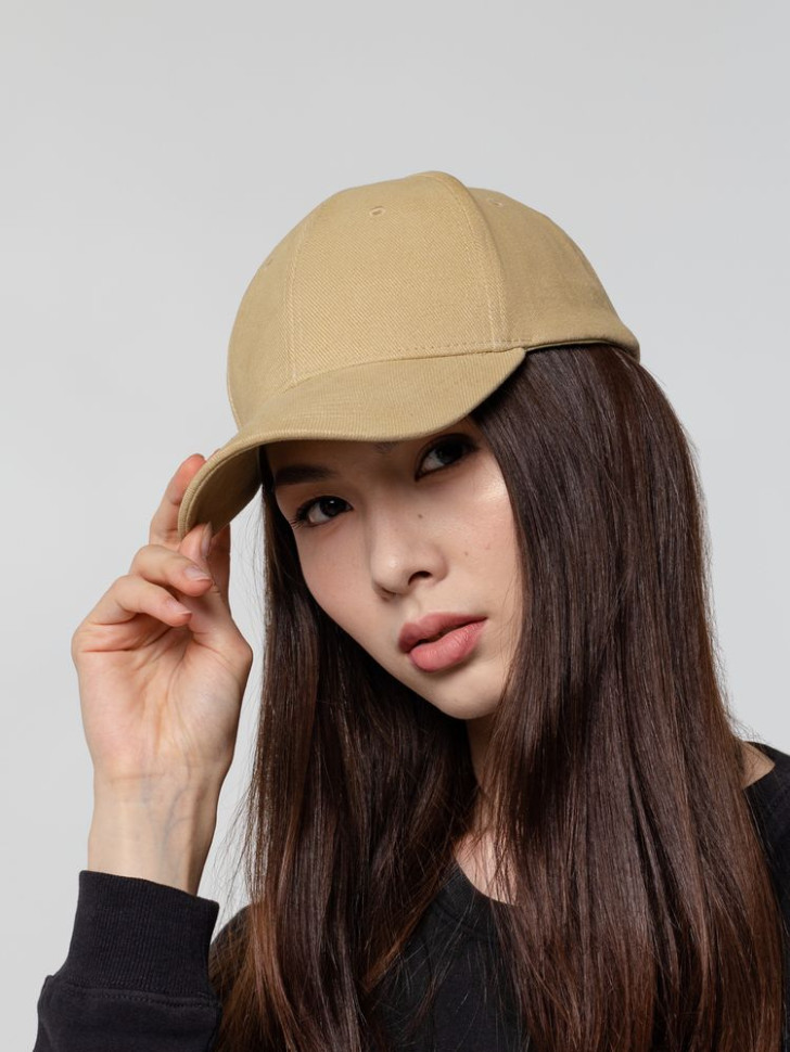 Бейсболка Hillside, бежевая Бейсболка Hillside, бежевая