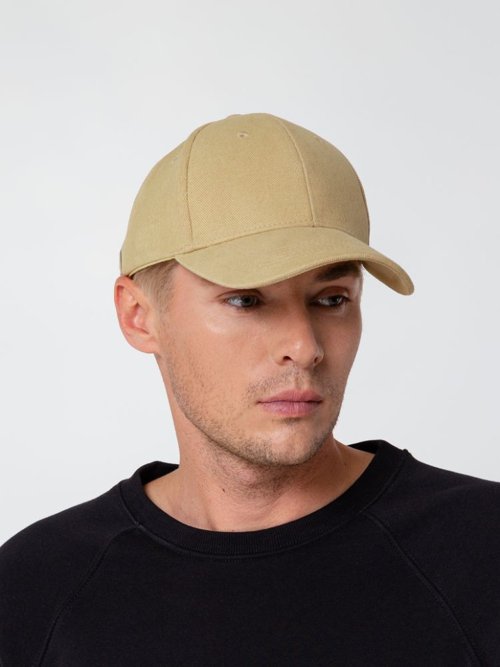 Бейсболка Hillside, бежевая Бейсболка Hillside, бежевая