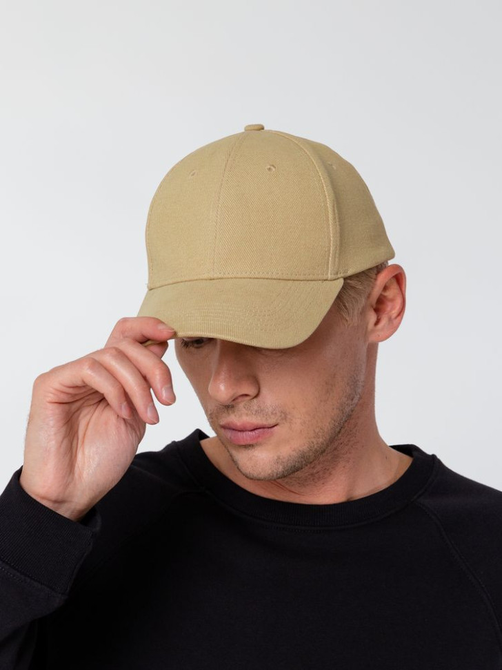 Бейсболка Hillside, бежевая Бейсболка Hillside, бежевая