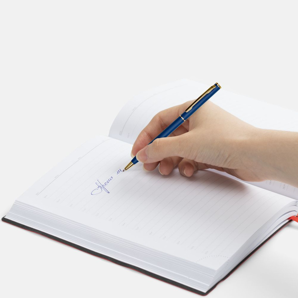 Ручка шариковая Hotel Gold, ver.2, матовая синяя Ручка шариковая Hotel Gold, ver.2, матовая синяя