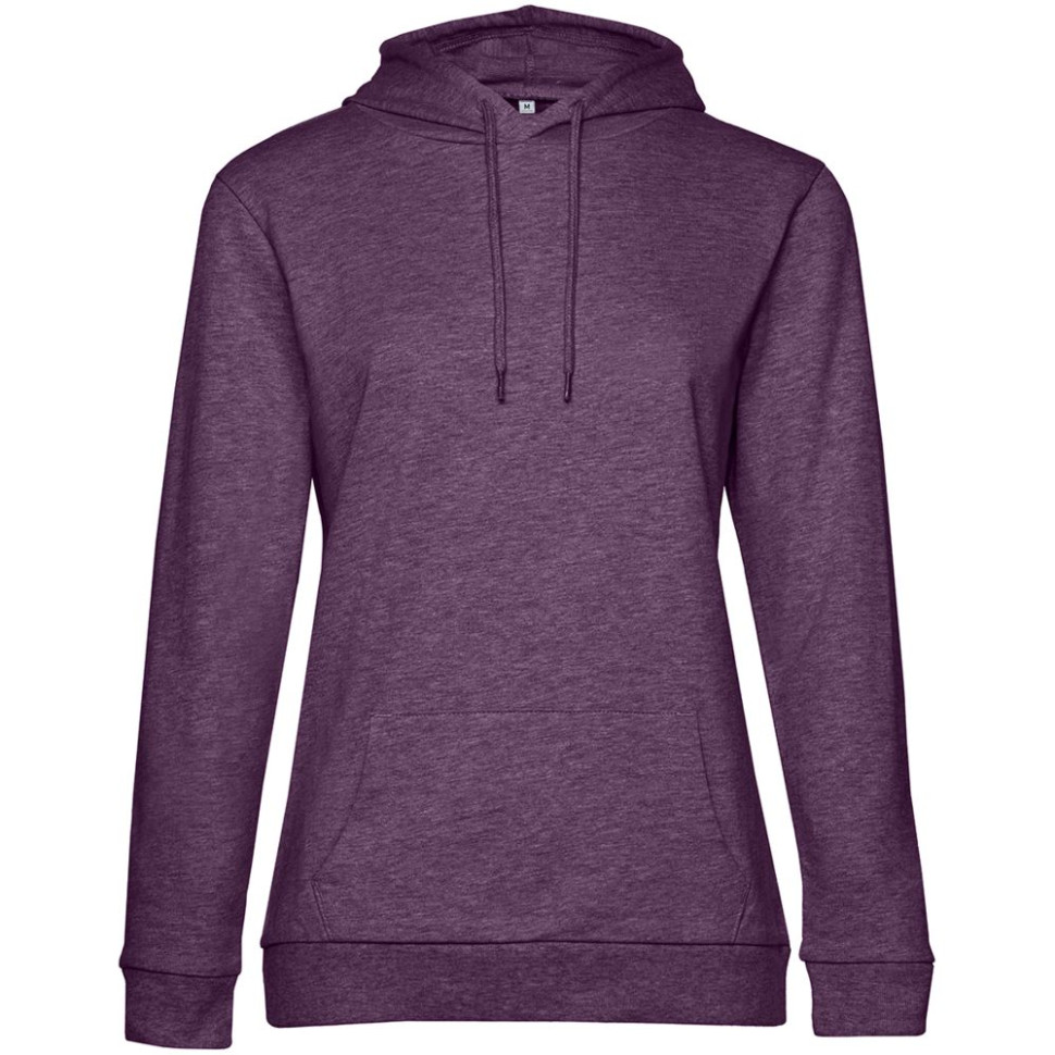 Толстовка с капюшоном женская Hoodie, фиолетовый меланж Толстовка с капюшоном женская Hoodie, фиолетовый меланж