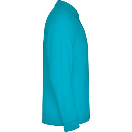 Футболка поло ESTRELLA L/S мужская, БИРЮЗОВЫЙ