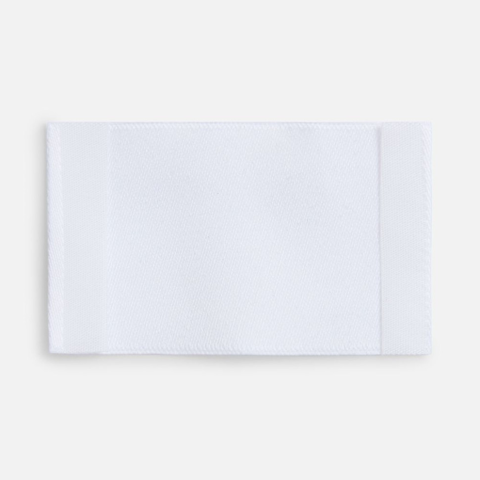 Лейбл тканевый Epsilon, M, белый