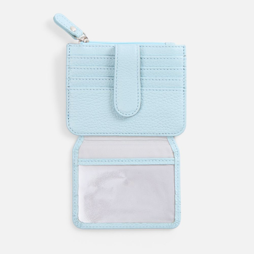 Картхолдер на молнии Unison, голубой