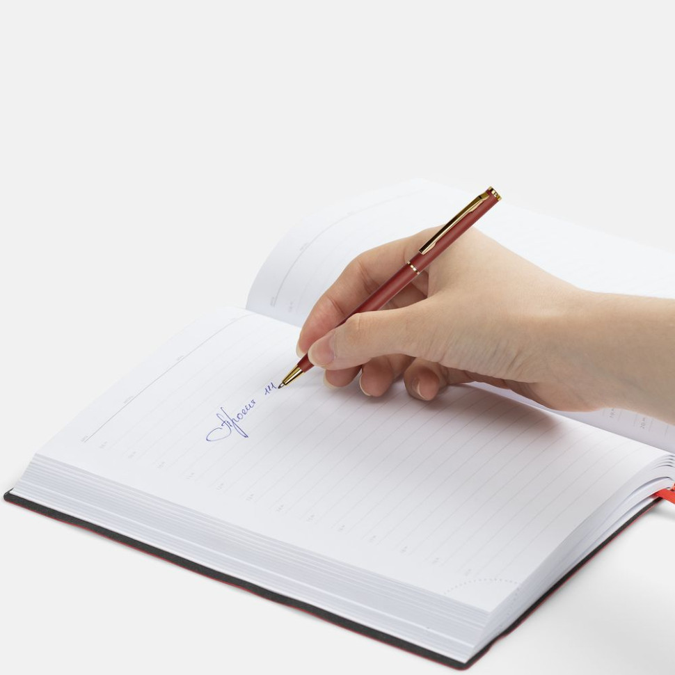 Ручка шариковая Hotel Gold, ver.2, матовая бордовая Ручка шариковая Hotel Gold, ver.2, матовая бордовая