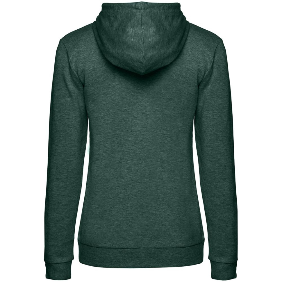Толстовка с капюшоном женская Hoodie, темно-зеленый меланж Толстовка с капюшоном женская Hoodie, темно-зеленый меланж
