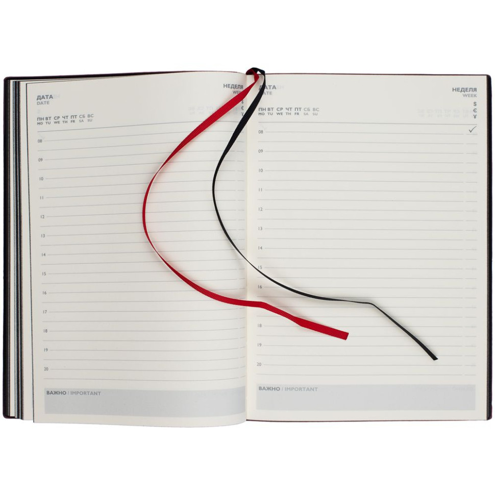 Ежедневник Avila, недатированный, красный Ежедневник Avila, недатированный, красный