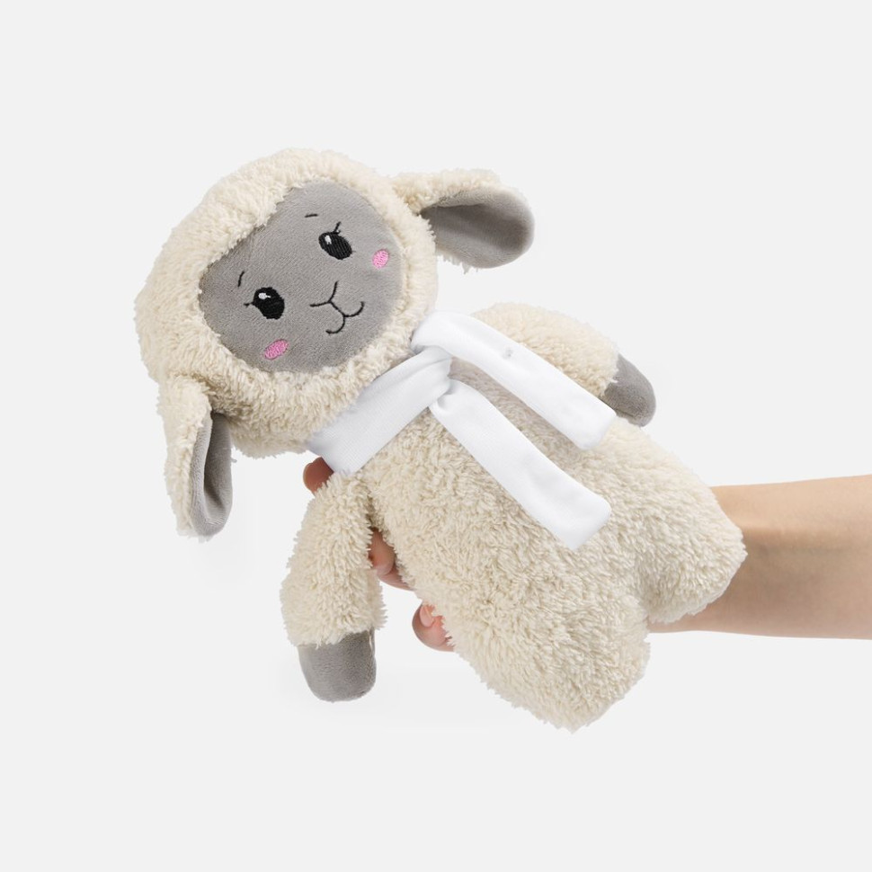Мягкая игрушка Beastie Toys, овечка с белым шарфом ver.2 Мягкая игрушка Beastie Toys, овечка с белым шарфом ver.2