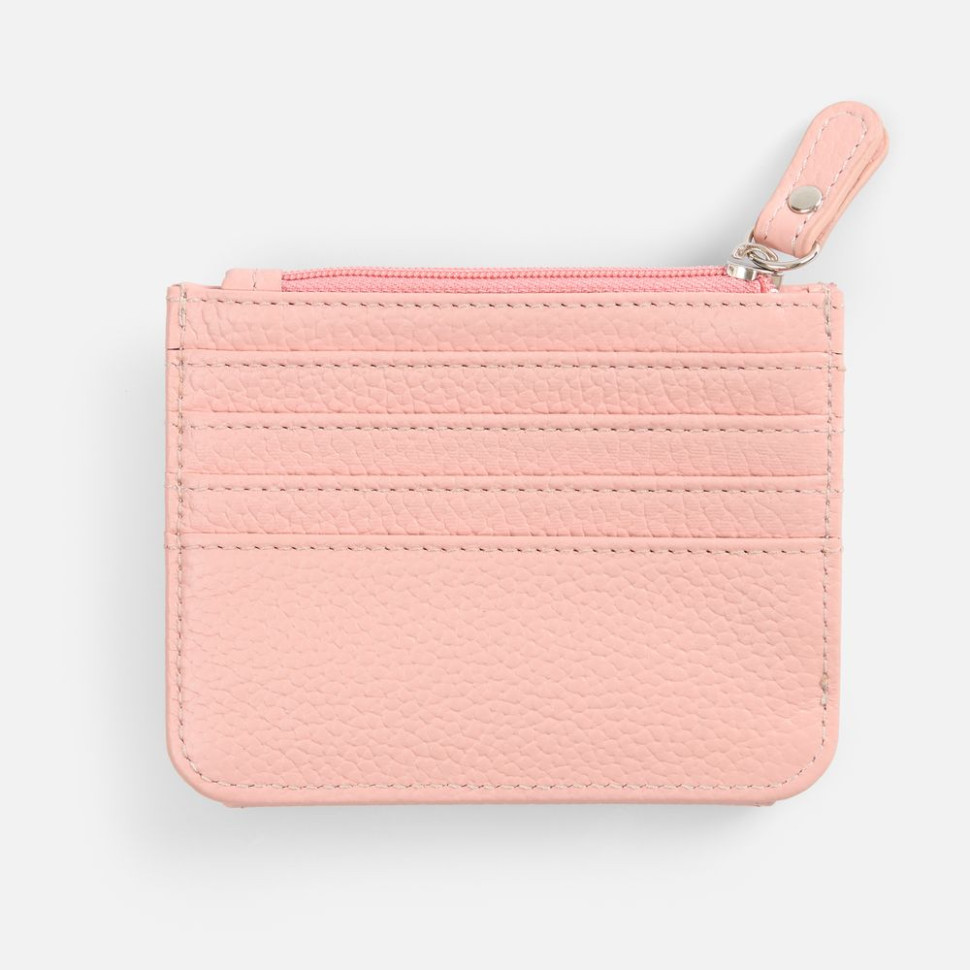 Картхолдер на молнии Unison, розовый