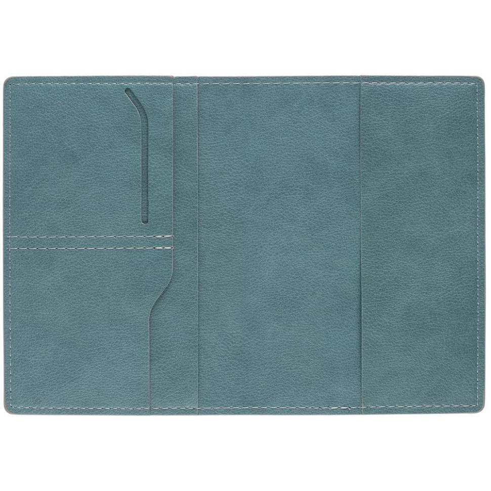 Обложка для паспорта Petrus, голубая Обложка для паспорта Petrus, голубая