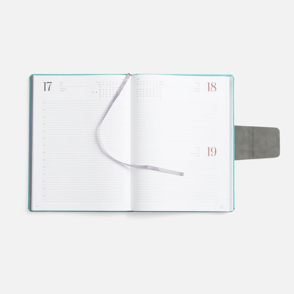 Ежедневник Grande Strap на заказ, датированный, бирюзовый Ежедневник Grande Strap на заказ, датированный, бирюзовый
