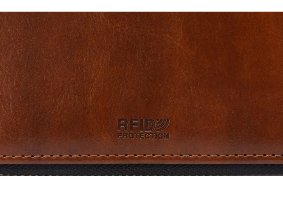 Бизнес-блокнот на молнии А5 Fabrizio с RFID защитой и ручкой