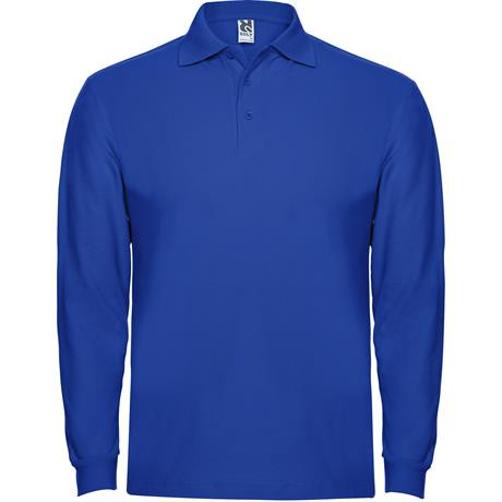 Футболка поло ESTRELLA L/S мужская, КОРОЛЕВСКИЙ СИНИЙ