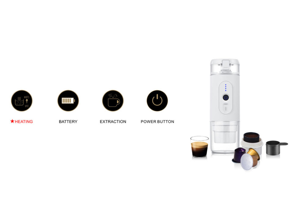 Портативная кофемашина с подогревом Barista 2