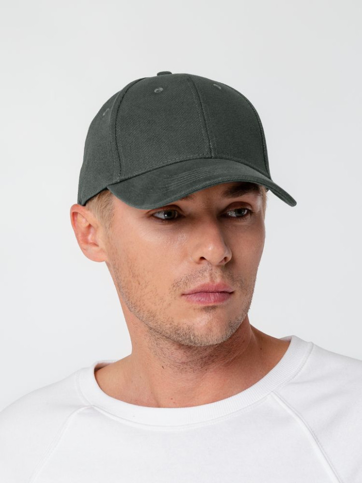 Бейсболка Hillside, серая Бейсболка Hillside, серая