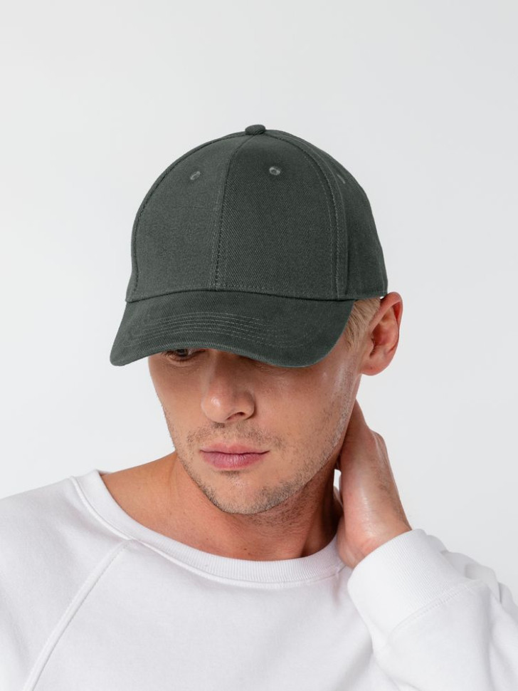 Бейсболка Hillside, серая Бейсболка Hillside, серая