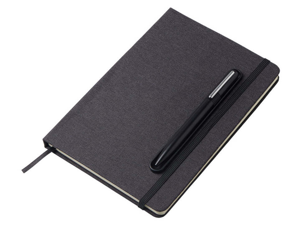 Блокнот А5 NotaBene с металлической шариковой ручкой и подставкой для телефона Блокнот А5 NotaBene с металлической шариковой ручкой и подставкой для телефона