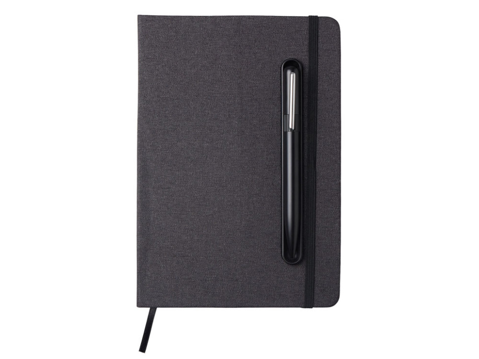 Блокнот А5 NotaBene с металлической шариковой ручкой и подставкой для телефона Блокнот А5 NotaBene с металлической шариковой ручкой и подставкой для телефона
