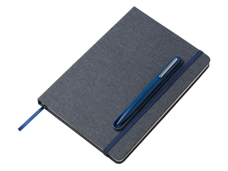 Блокнот А5 NotaBene с металлической шариковой ручкой и подставкой для телефона Блокнот А5 NotaBene с металлической шариковой ручкой и подставкой для телефона