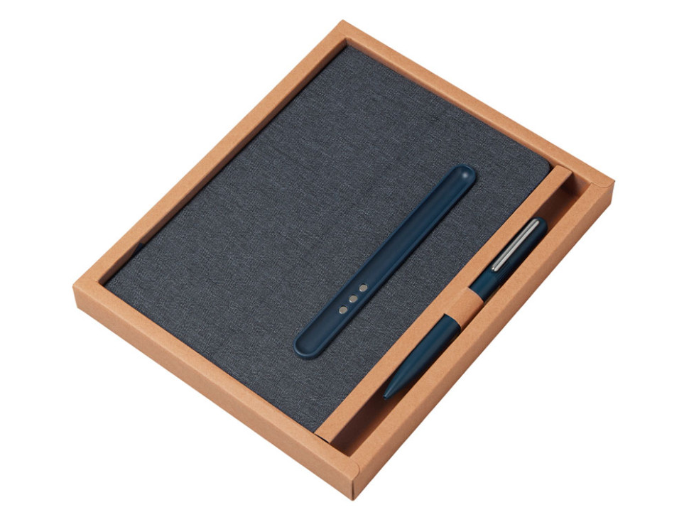 Блокнот А5 NotaBene с металлической шариковой ручкой и подставкой для телефона Блокнот А5 NotaBene с металлической шариковой ручкой и подставкой для телефона