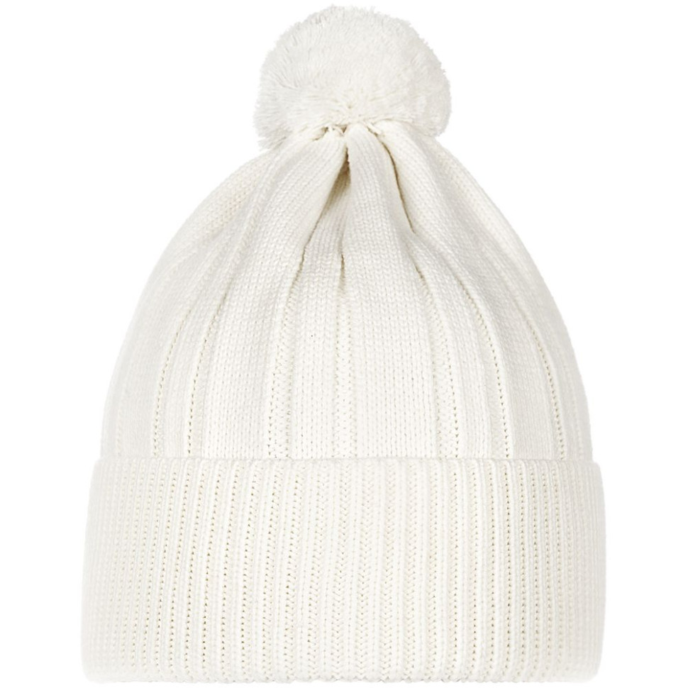 Шапка Knit Beat, белая (молочная) Шапка Knit Beat, белая (молочная)